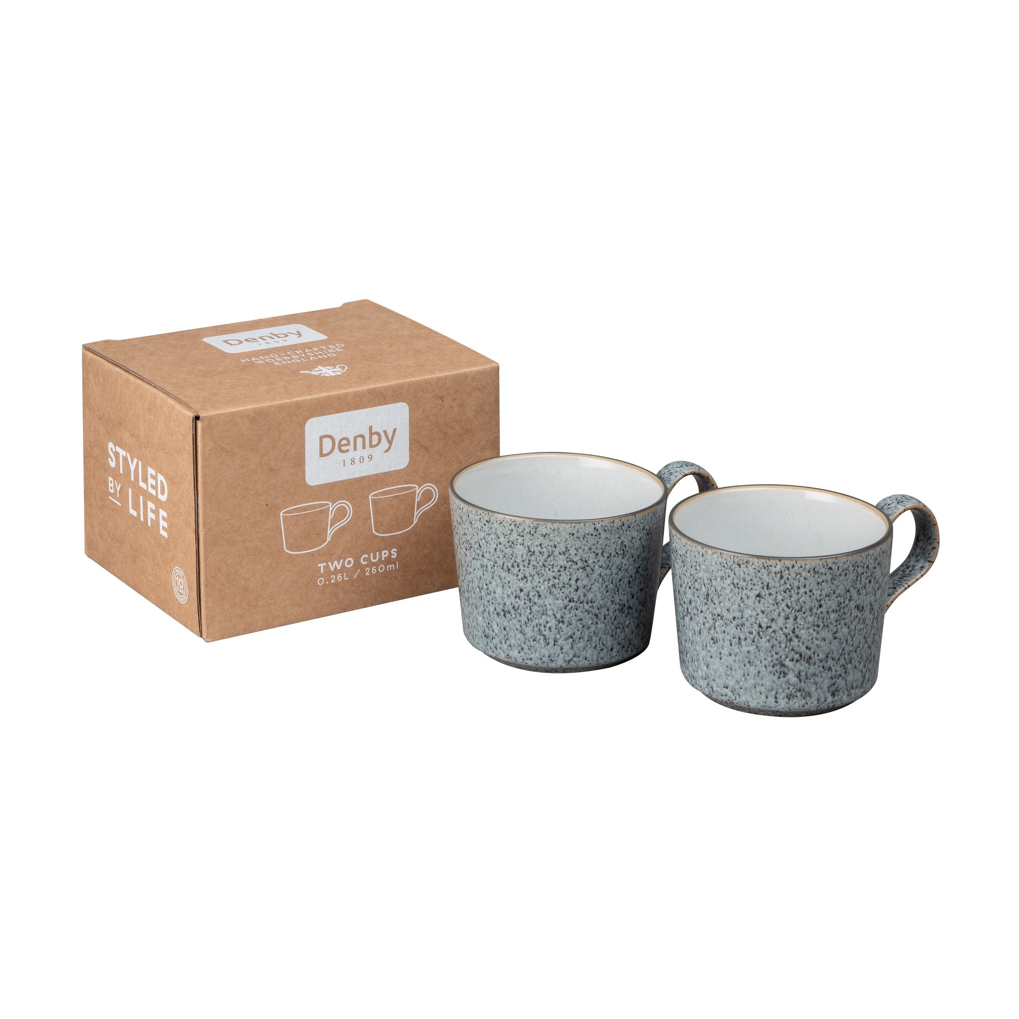 фото Набор чашек denby studio grey 260 мл 2 шт