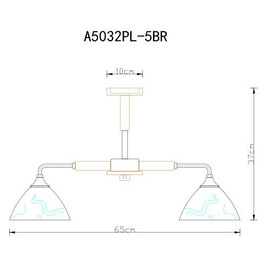 Люстра Arte lamp a5032pl-5br Вид№5