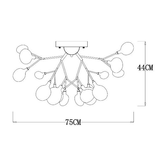 Люстра Arte lamp a7274pl-27wh Вид№4