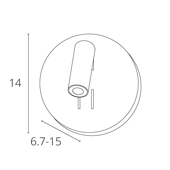 Бра Arte lamp led a8232ap-1bk Вид№4