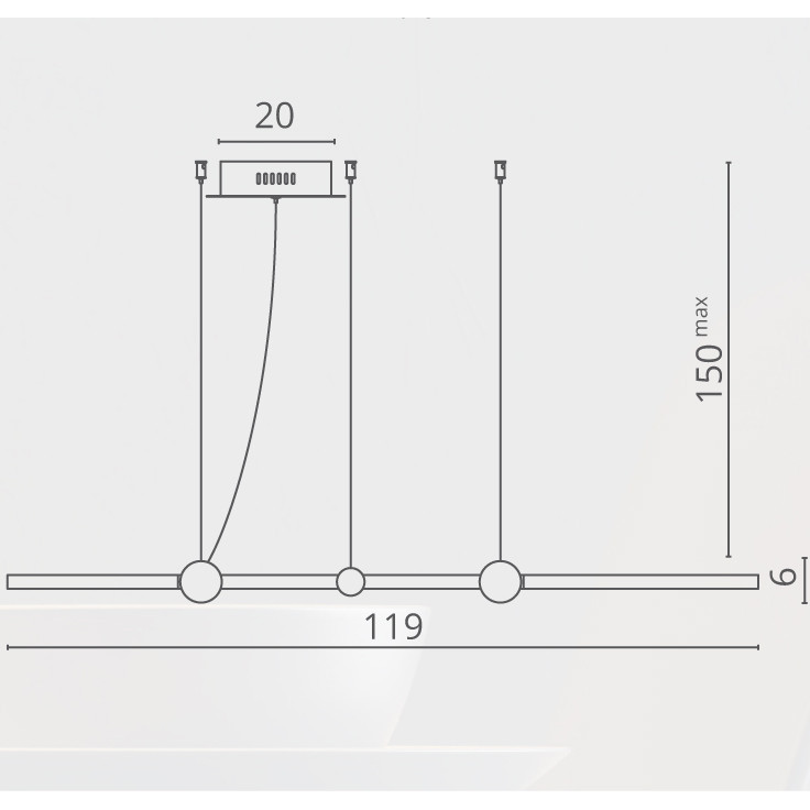 фото Люстра divinare led 1123/04 sp-75