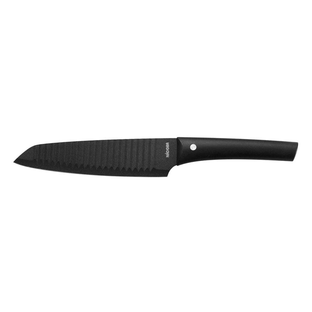 Нож сантоку Nadoba Vlasta 17,5 см, цвет черный - фото 1
