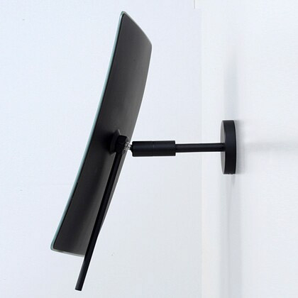 Зеркало WasserKRAFT K-1001BLACK с 3-х кратным увеличением, цвет черный - фото 3