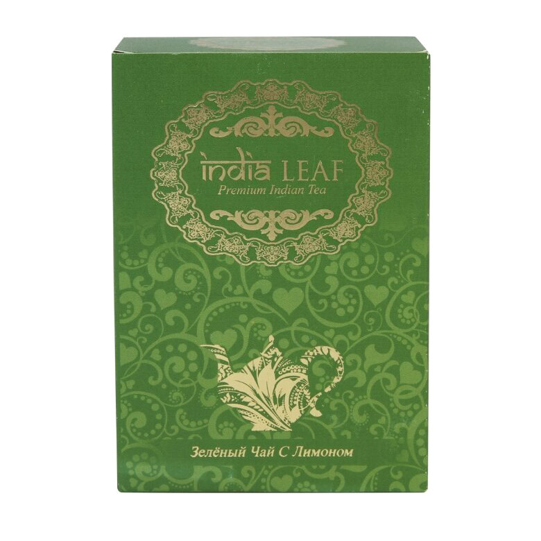 Чай зеленый India Leaf с лимоном 100 г