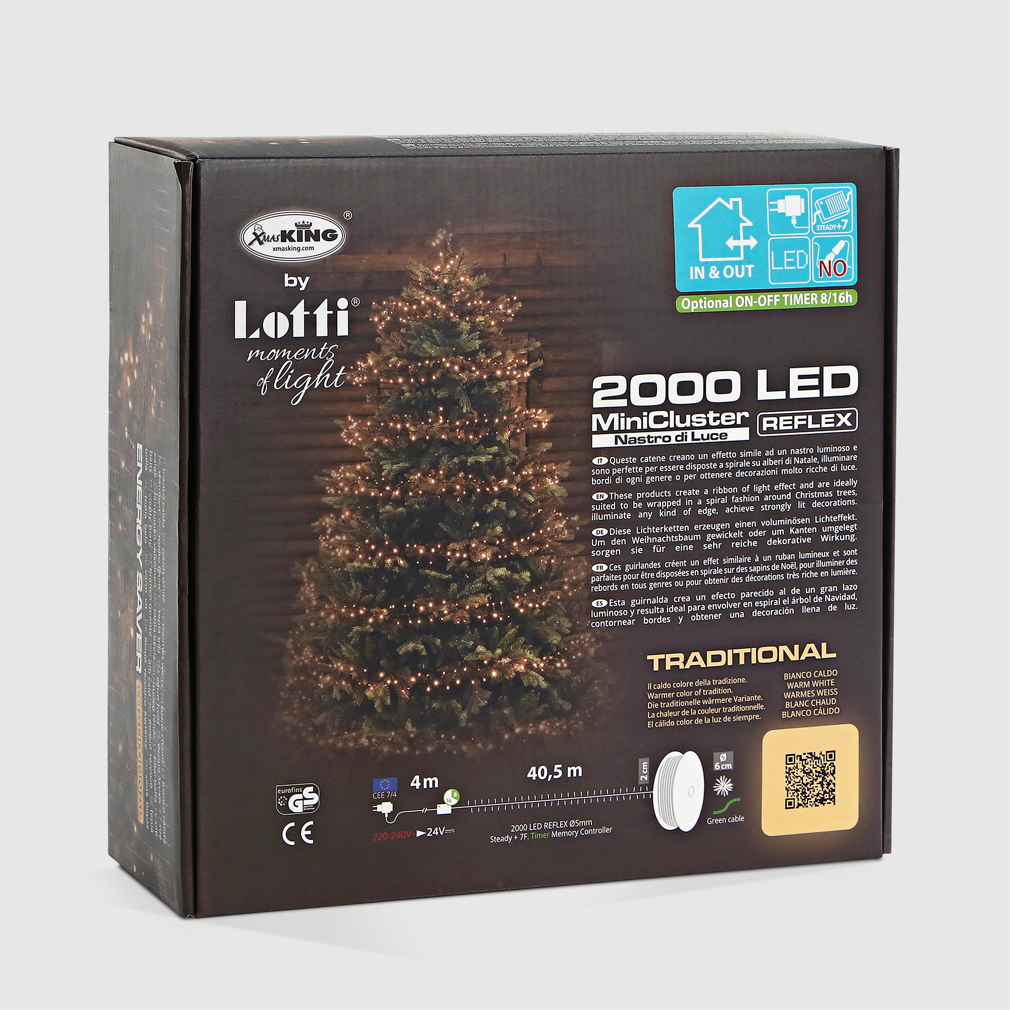 Гирлянда уличная Lotti 49116 NTL Minicluster 2000 LEDs со стартовым шнуром Вид№7