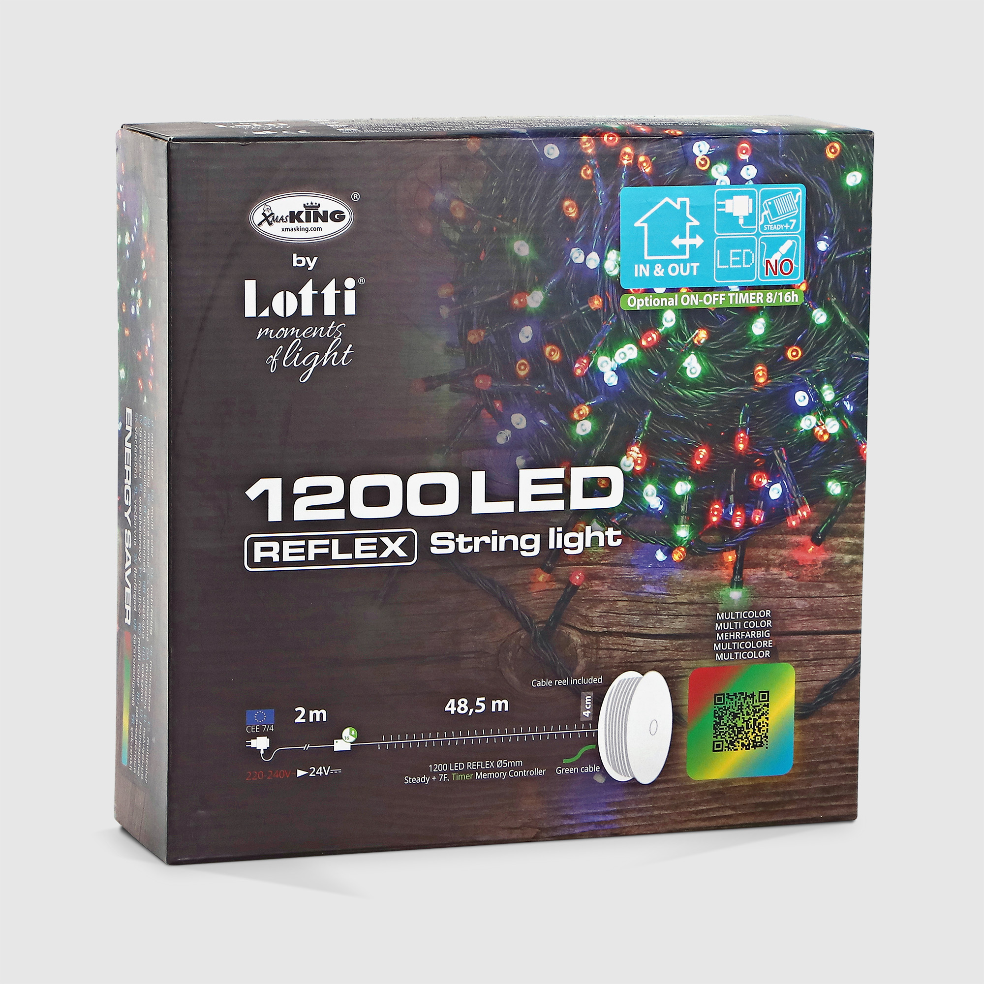 Гирлянда уличная Lotti 1200 LED 48,5 м со стартовым шнуром Вид№7