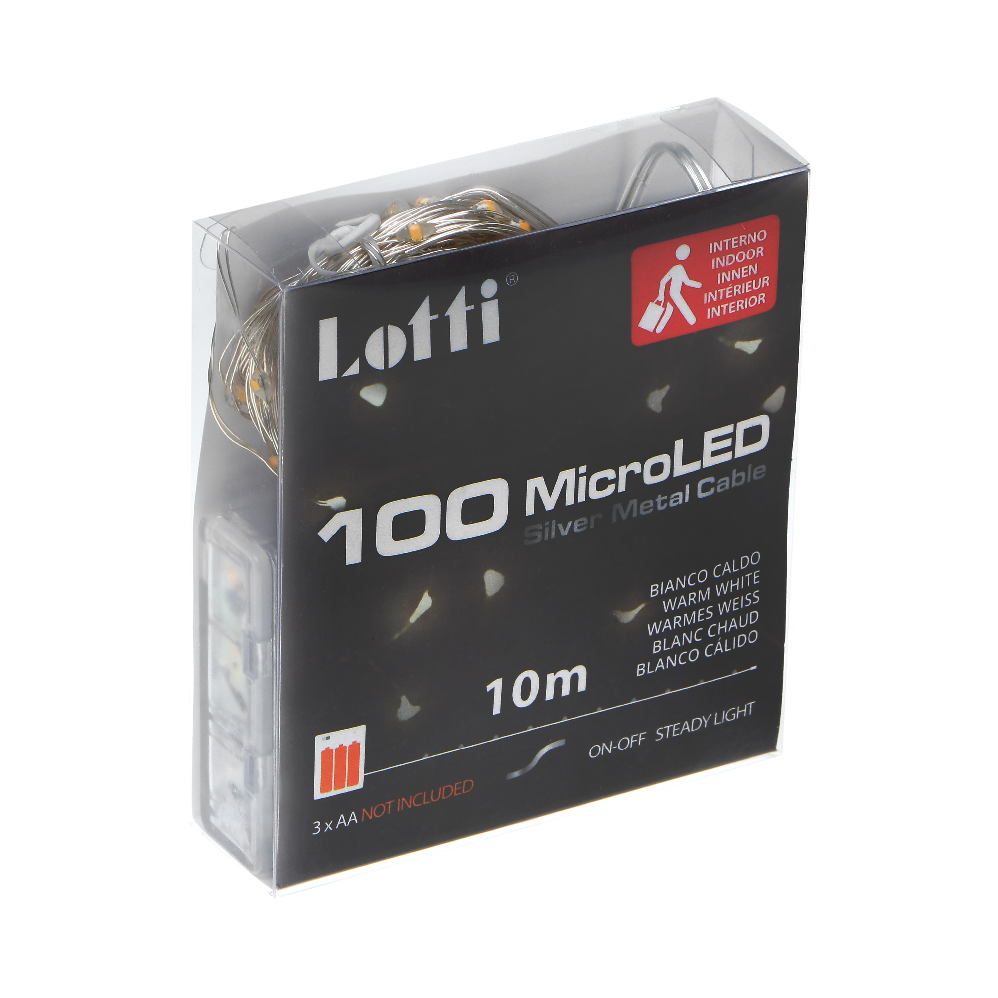 фото Гирлянда lotti 65857 10 м 100 microleds на батарейках