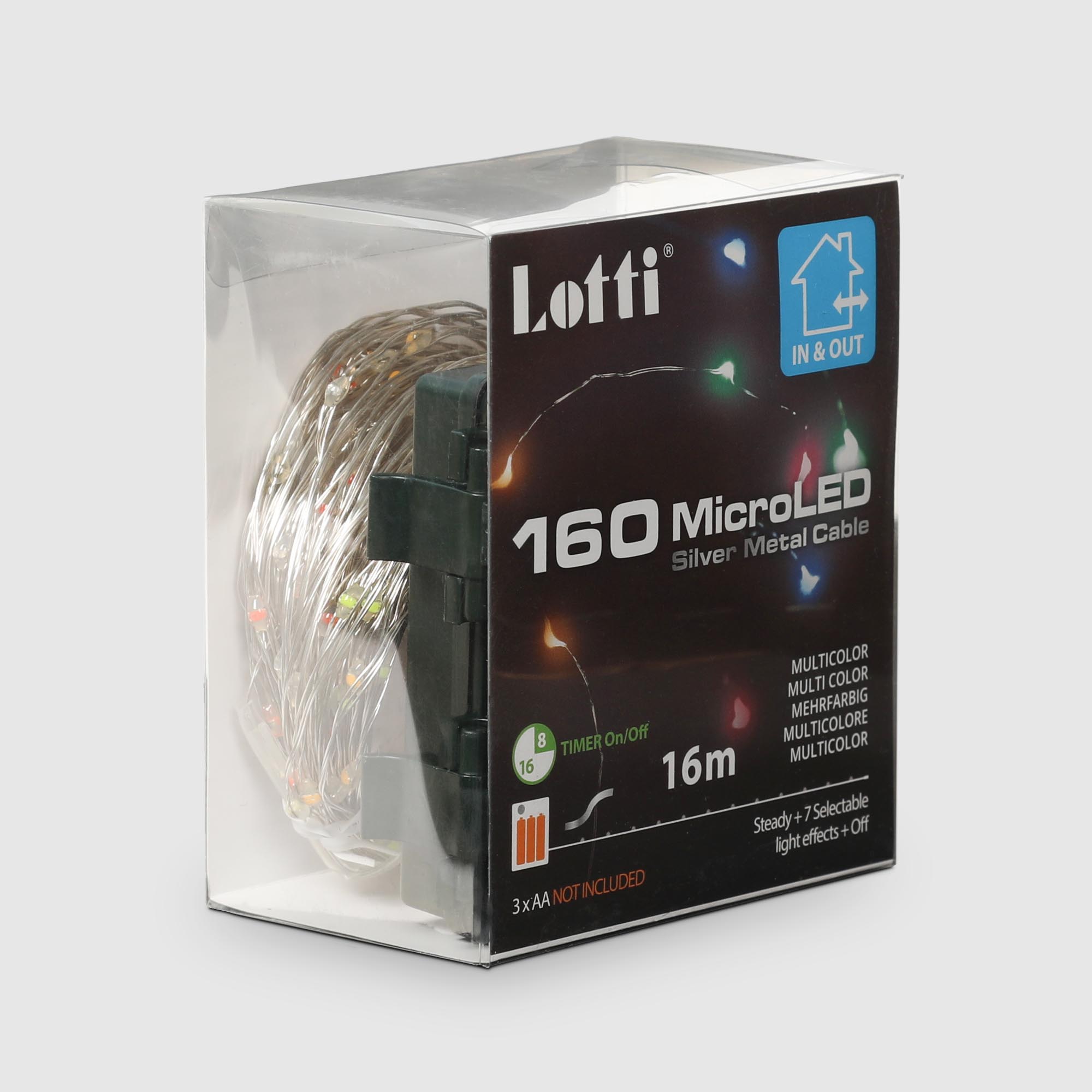 фото Гирлянда уличная lotti 16 м 160 microleds на батарейках