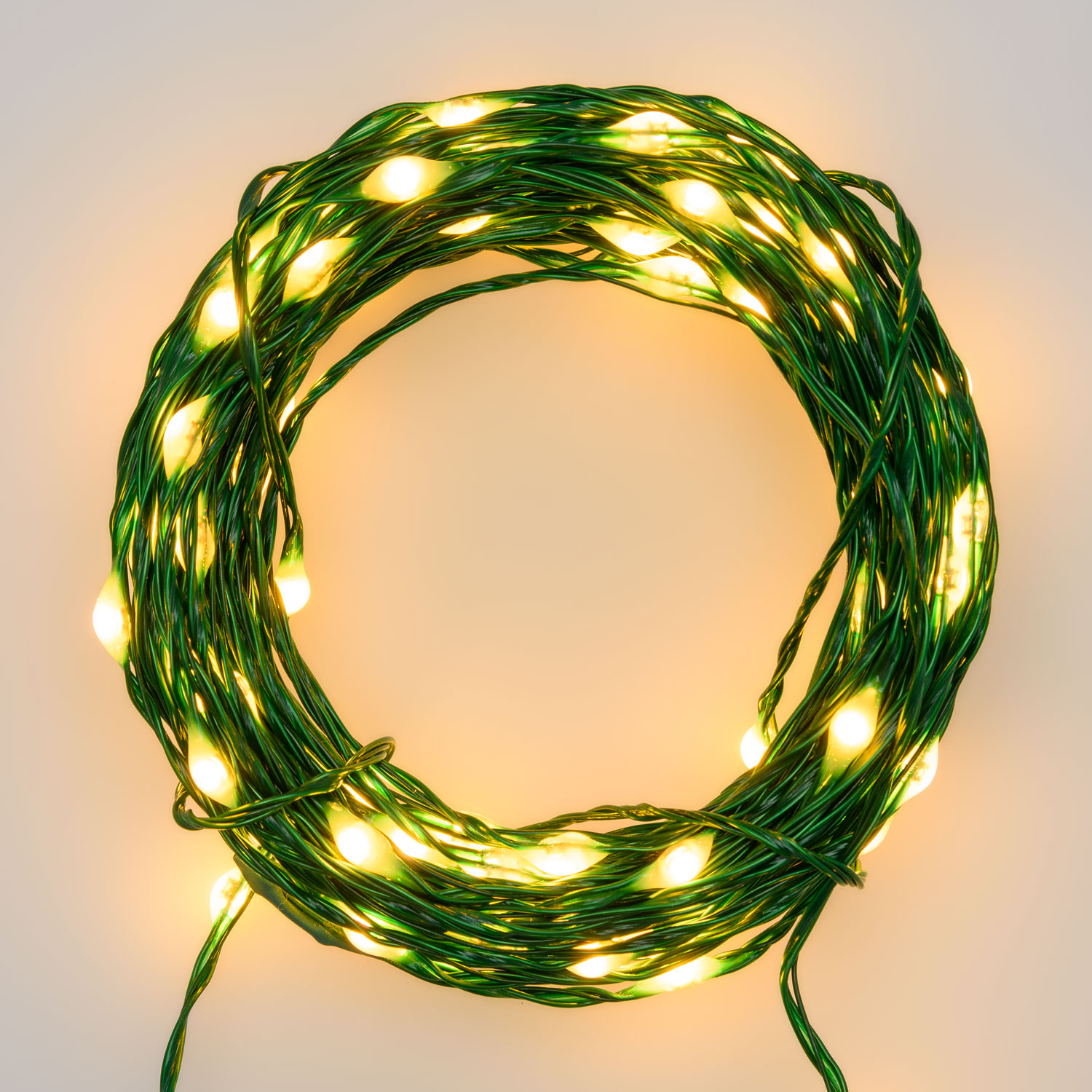 Электрогирлянда Lotti Профессионал 50 м 500 MicroLEDS зеленый кабель, цвет теплый белый - фото 2