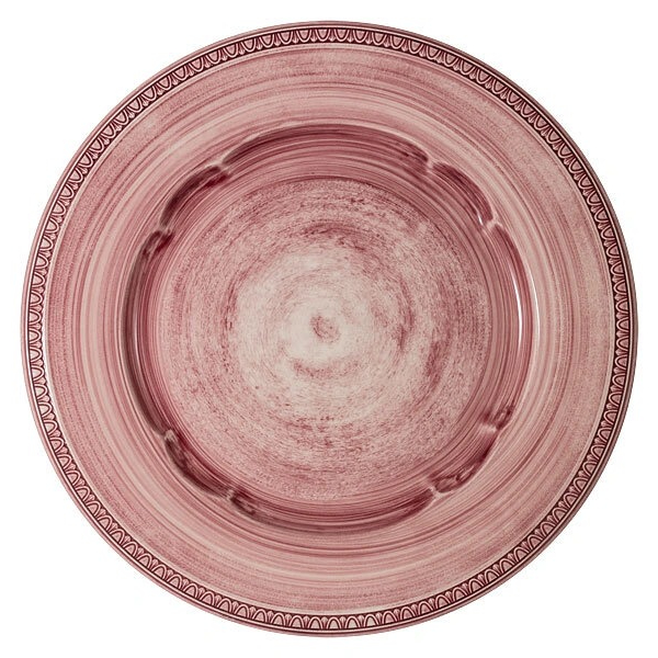 Тарелка обеденная Matceramica Augusta 27 см розовый тарелка обеденная matceramica augusta 27см цвет синий