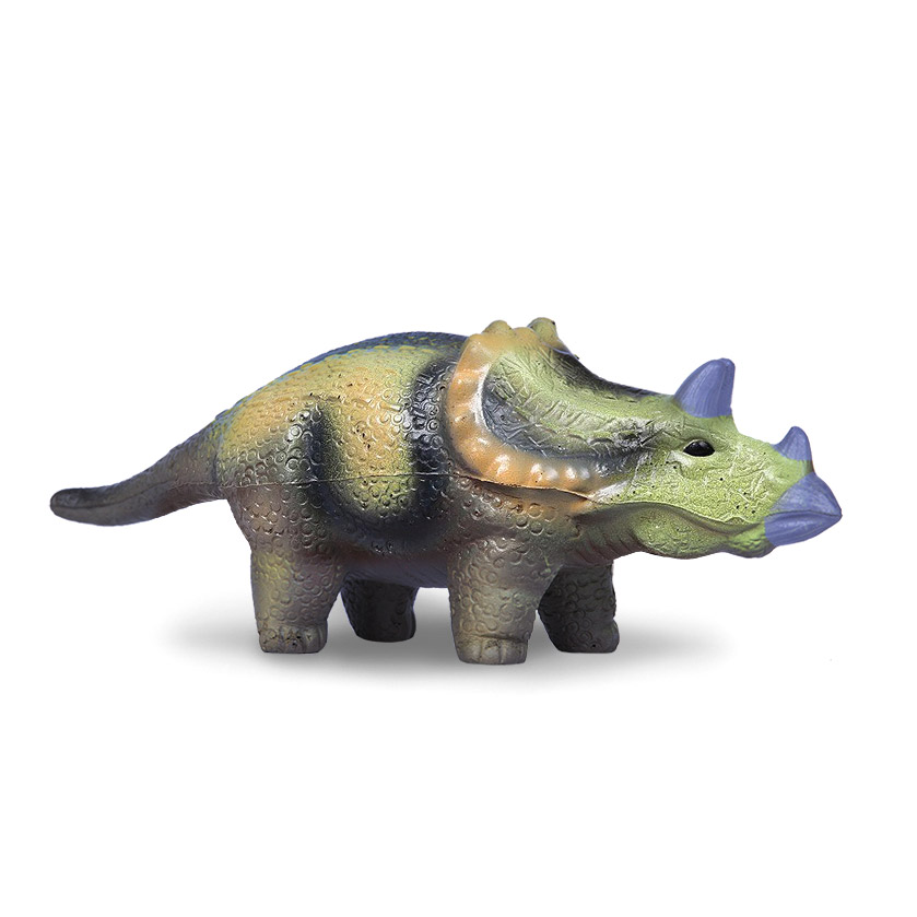 Игрушка-сквиш Maxitoys Антистресс-Динозавр. Трицератопс 23 см игрушка антистресс 7 см резина желтая утенок в корзине duck