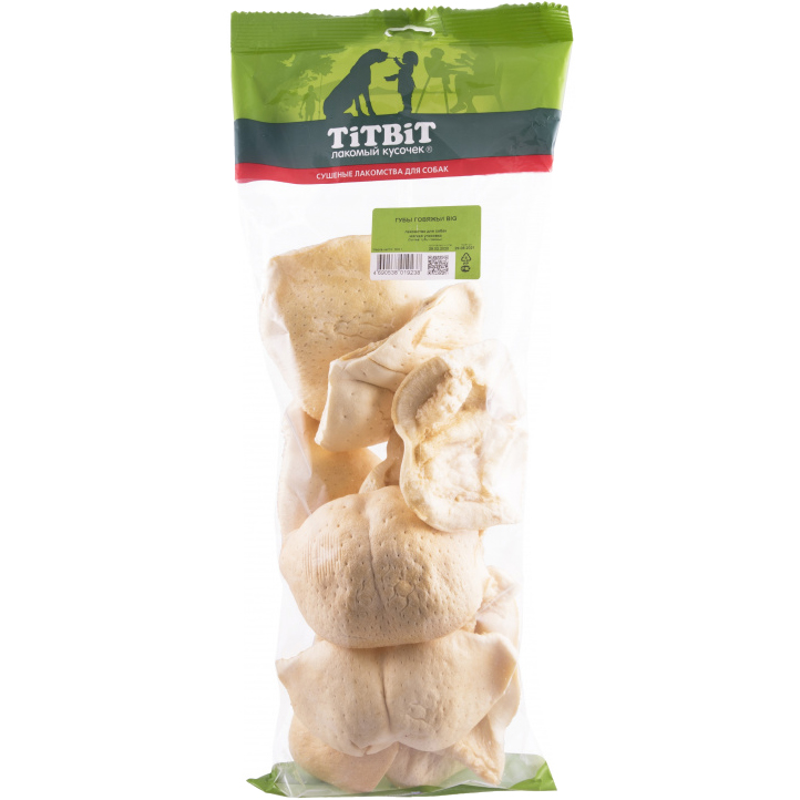 

Лакомство для собак Titbit Губы говяжьи BIG 300 г