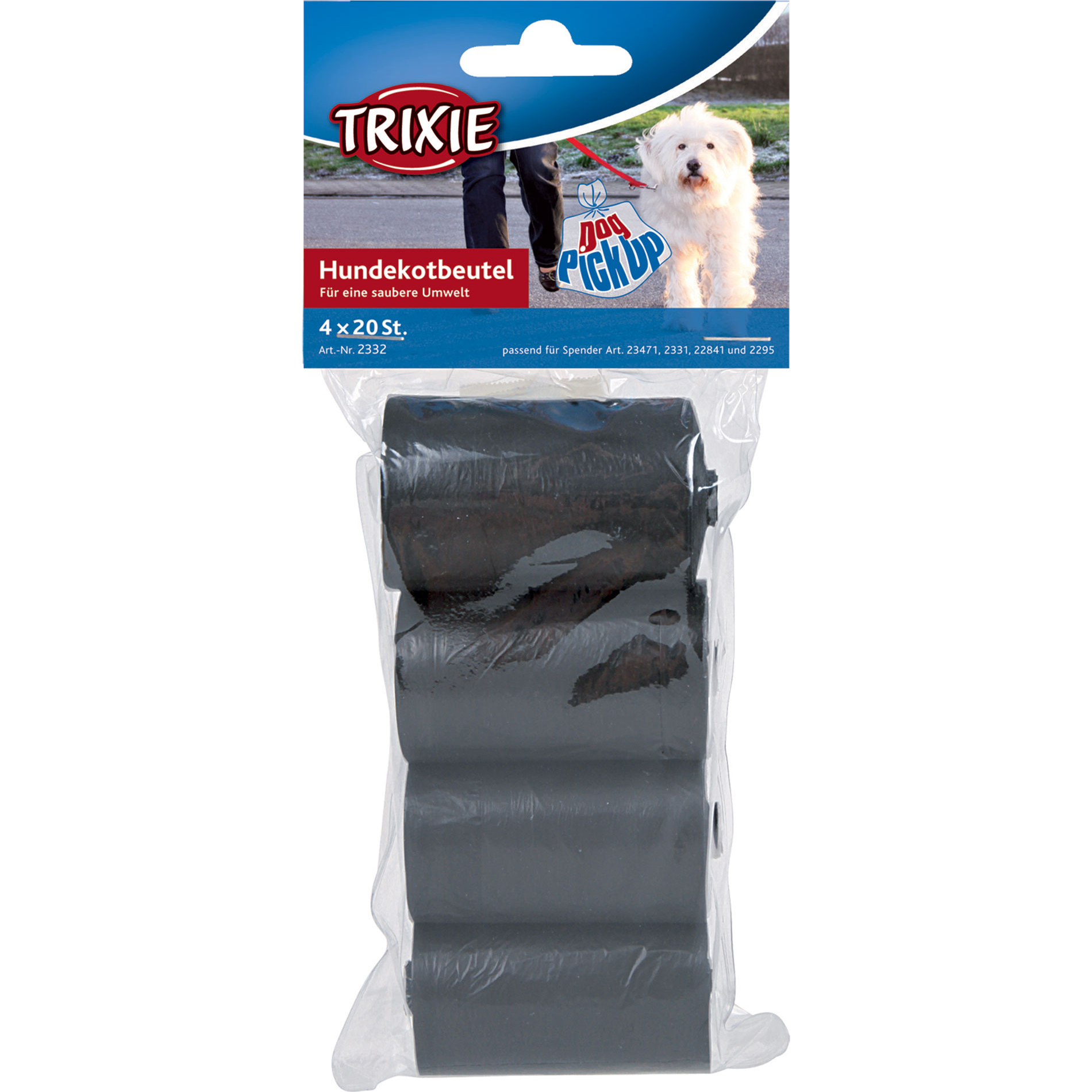 Пакеты для уборки за собаками Trixie 4 рулона по 20 шт 3 л
