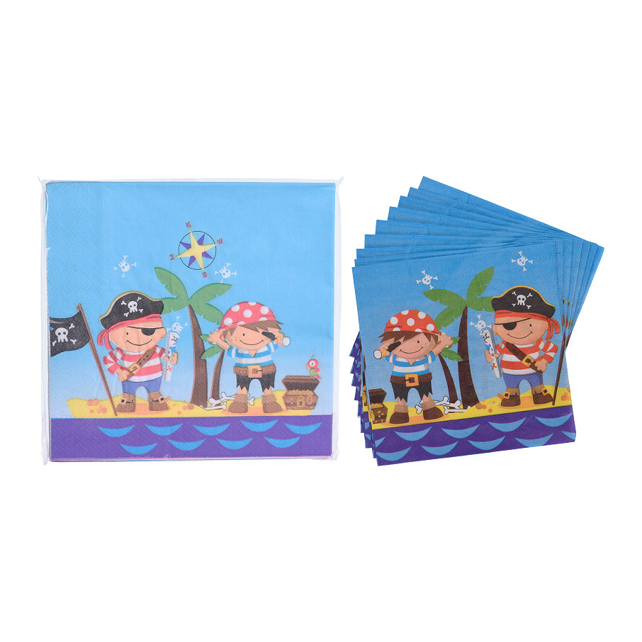 Салфетки Koopman Party Пираты 16 шт открытки пригласительные koopman party пираты 8 шт
