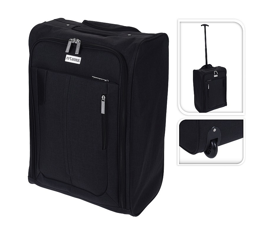 Чемодан Koopman 35x50x20cm черный чемодан красный travelink ультралегкий m 43x26x67 см