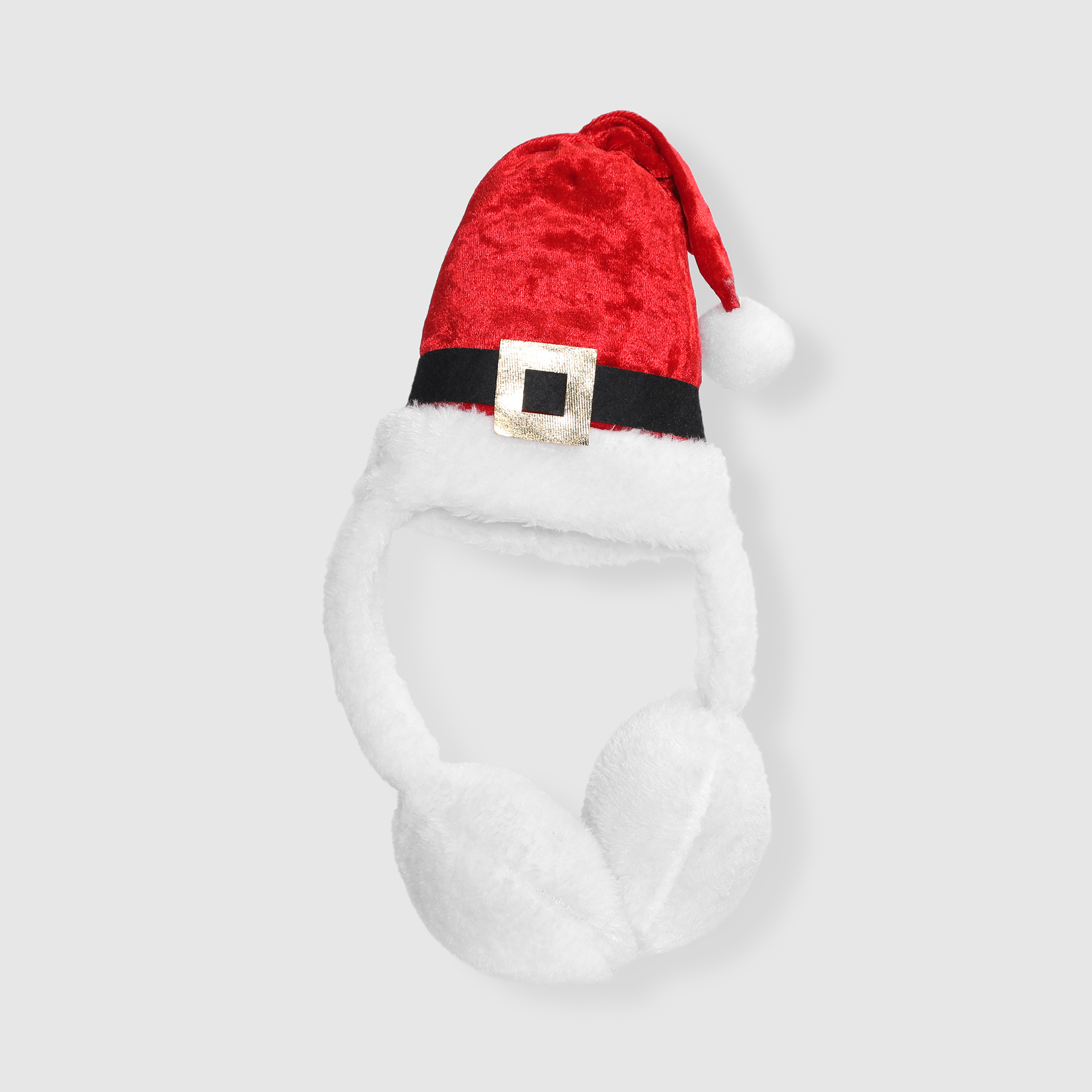 Шапка Деда Мороза Due Esse Christmas  с наушниками декоративная, цвет красный - фото 1
