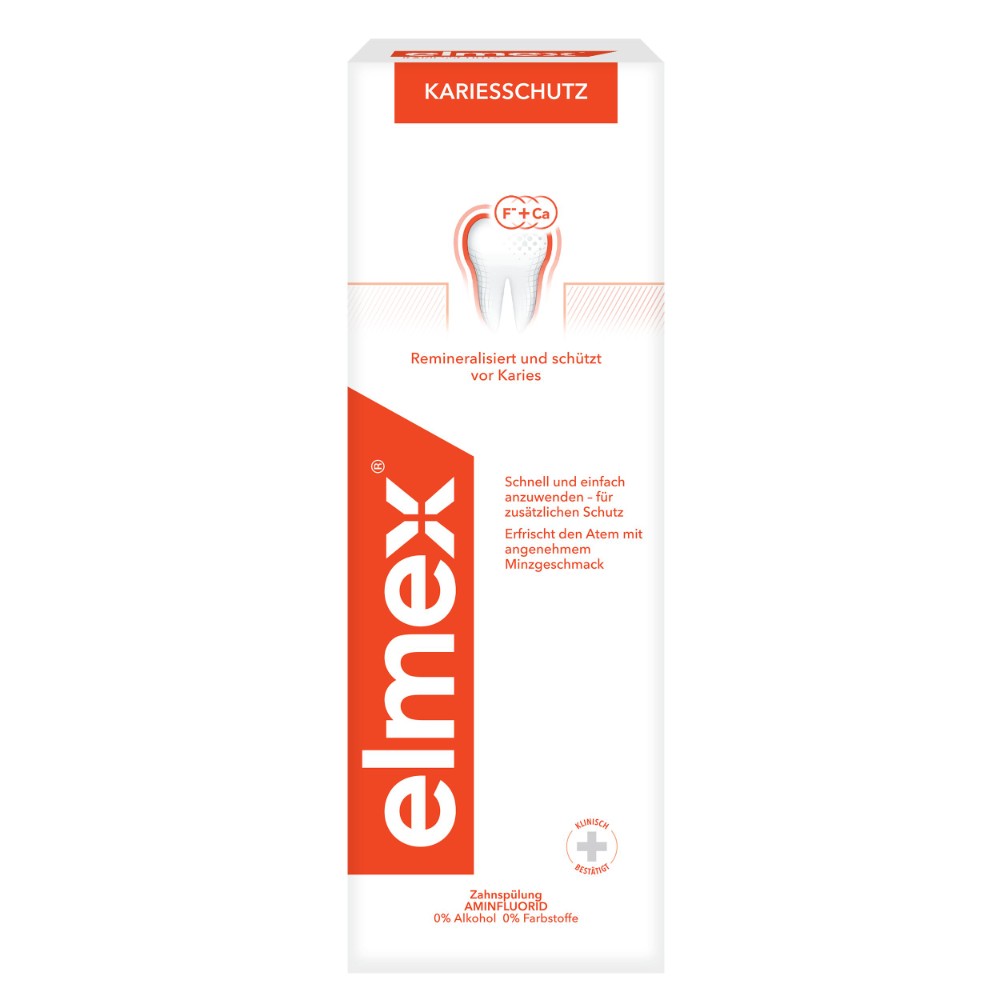 Ополаскиватель для полости рта Elmex Защита от кариеса, 400 мл зубная паста elmex защита от кариеса 75 мл