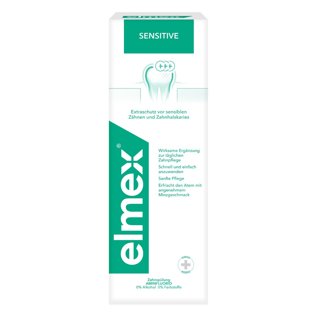 Ополаскиватель для полости рта Elmex Сенситив для снижения чувствительности зубов, 400 мл ополаскиватель для полости рта сенситив для снижения чувствительности зубов 400 мл 2 шт