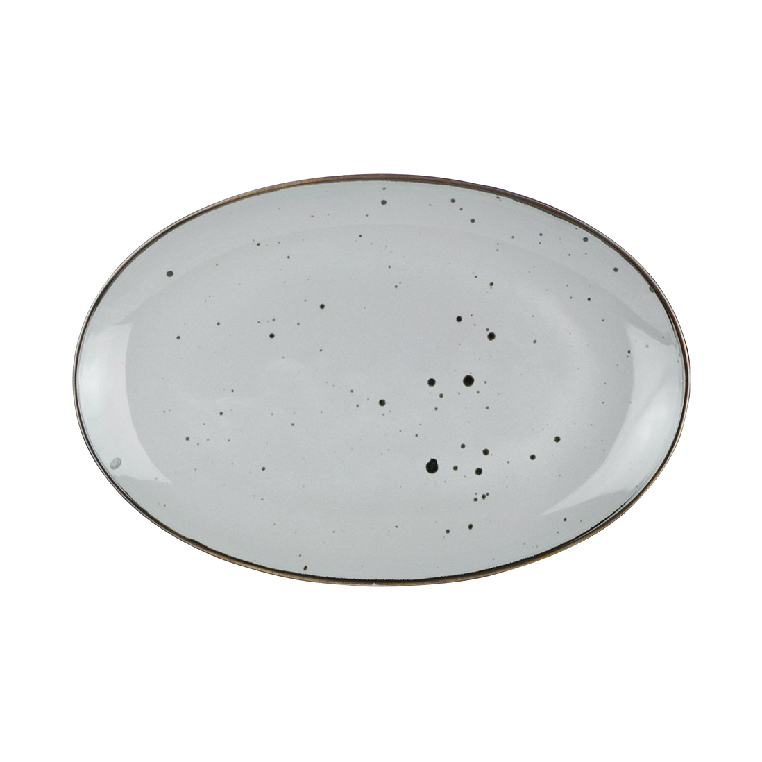 Блюдо овальное Porcelana Bogucice Alumina Grey 31 см чашка с блюдцем porcelana bogucice river white 250 мл 14 см