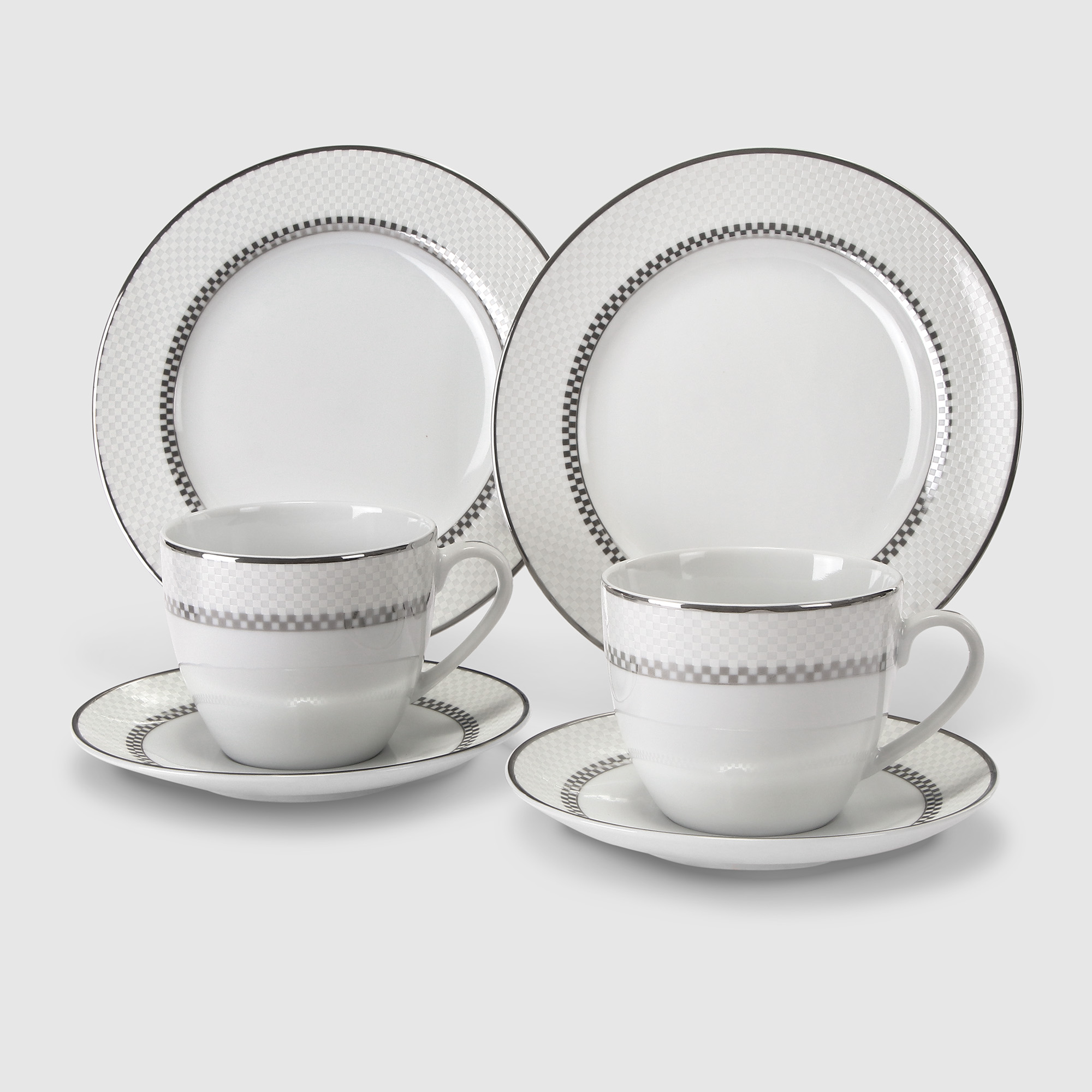 Набор чайный Porcelana Bogucice Dama Platin 12/6