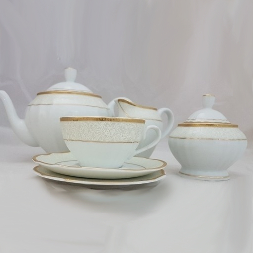 фото Сервиз чайный porcelana bogucice madera 6 персон 15 предметов