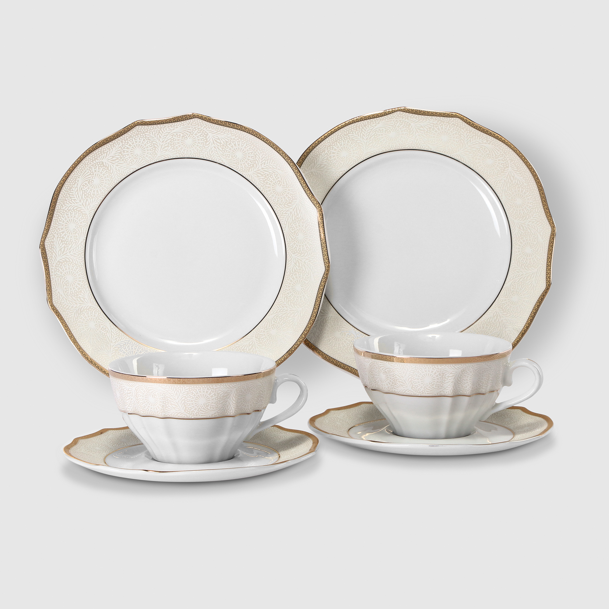 Набор чайный Porcelana Bogucice Madera 12/6
