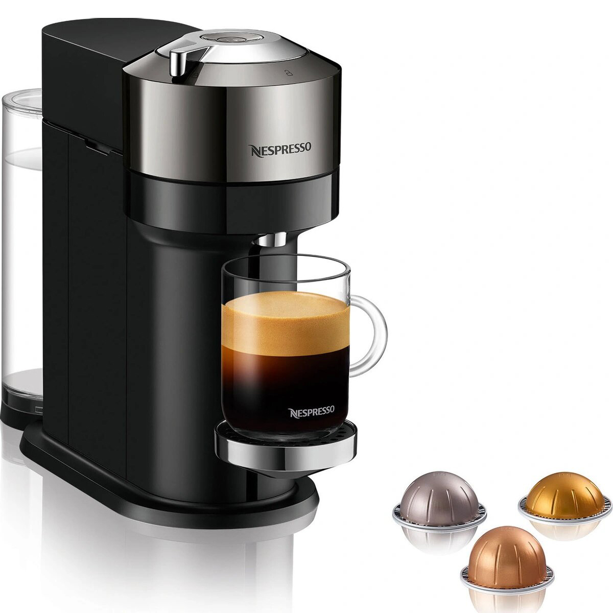 Кофемашина Nespresso Vertuo Next GCV1 Chrome