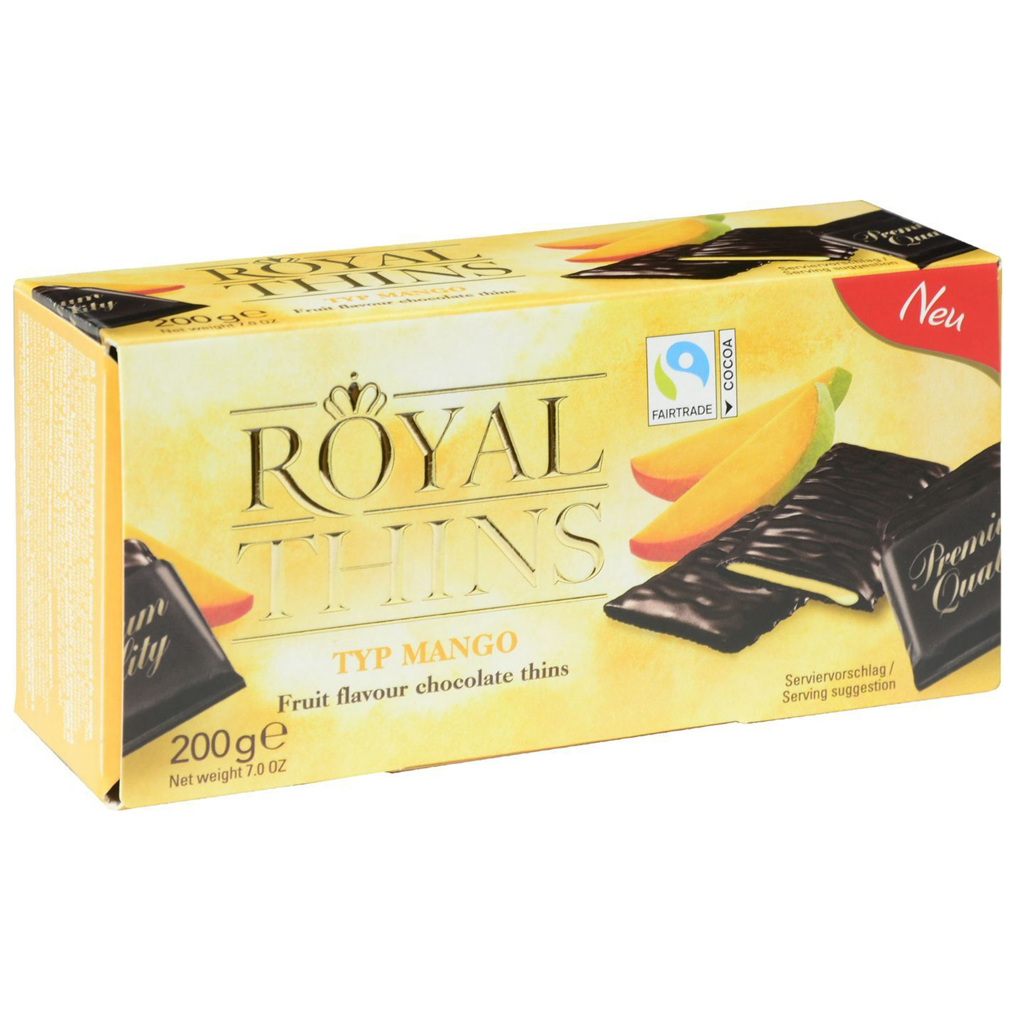 

Шоколад Halloren Royal Thins со вкусом манго 200 г