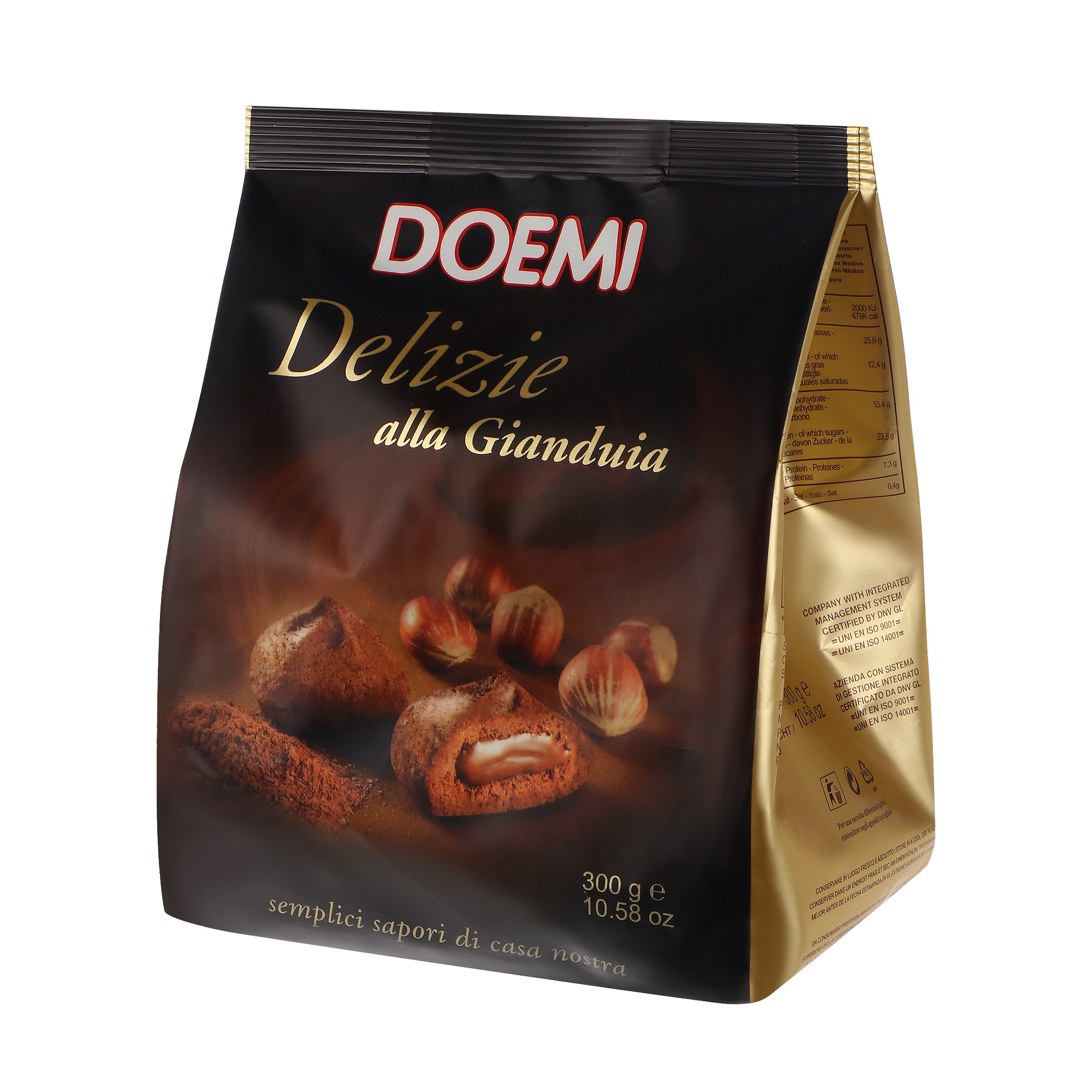 Печенье DOEMI Delights с кремом джандуйя 300 г маффин doemi с какао и миндалем 300 г