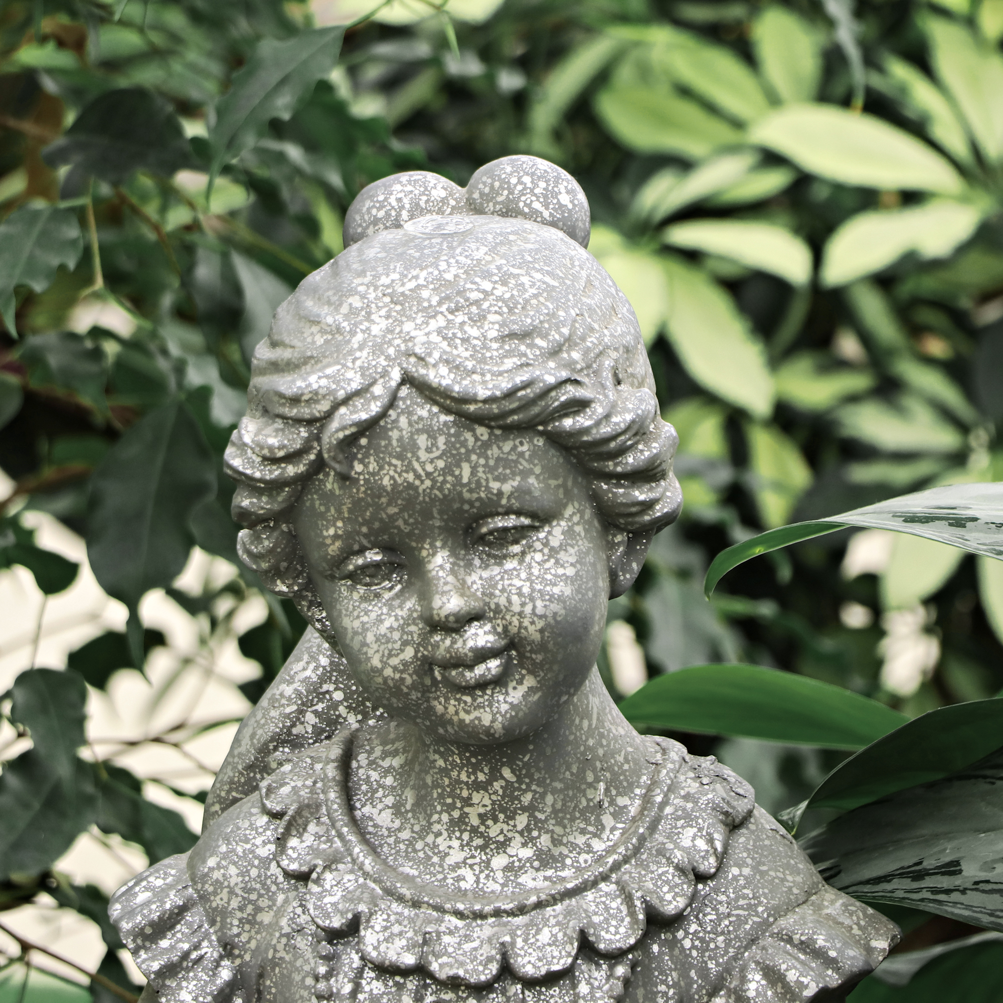Фонтан Haomei Fountain девочка 61,5x38x69,5 см, цвет серый - фото 4