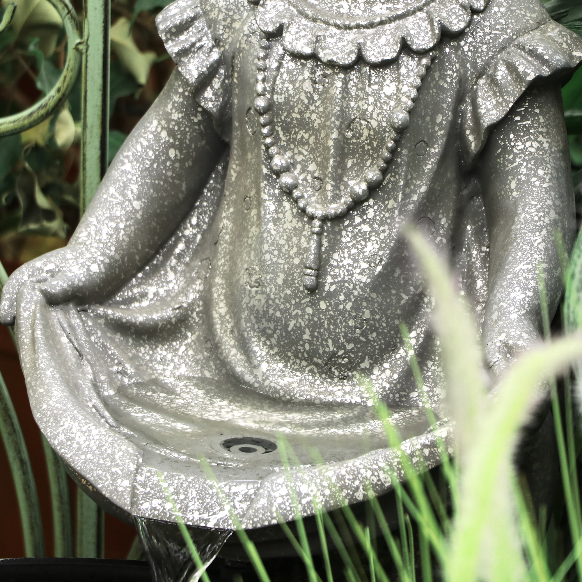 Фонтан Haomei Fountain девочка 61,5x38x69,5 см, цвет серый - фото 5