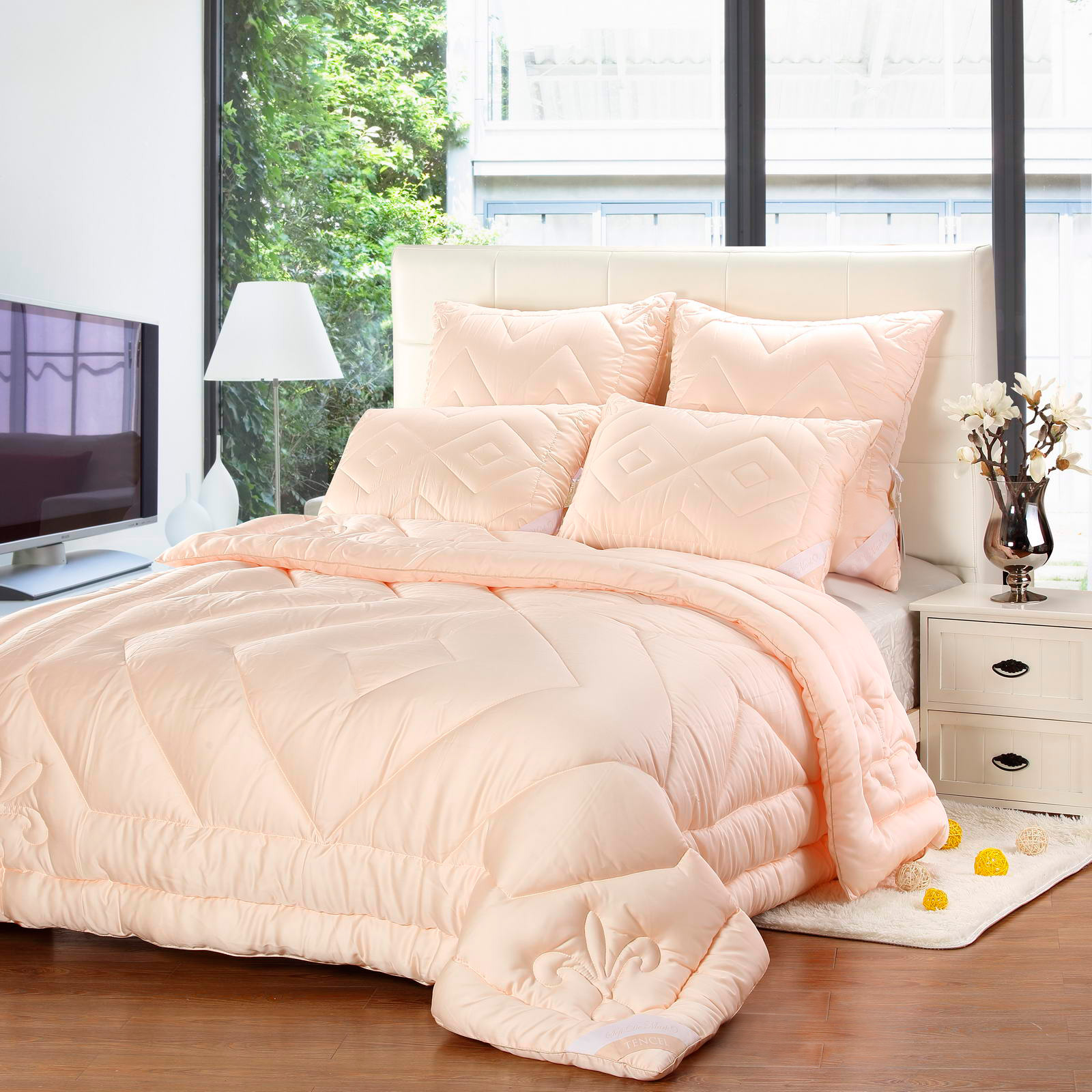 Одеяло Sofi De Marko Luxury Tencel 155х210 см, цвет персиковый - фото 1
