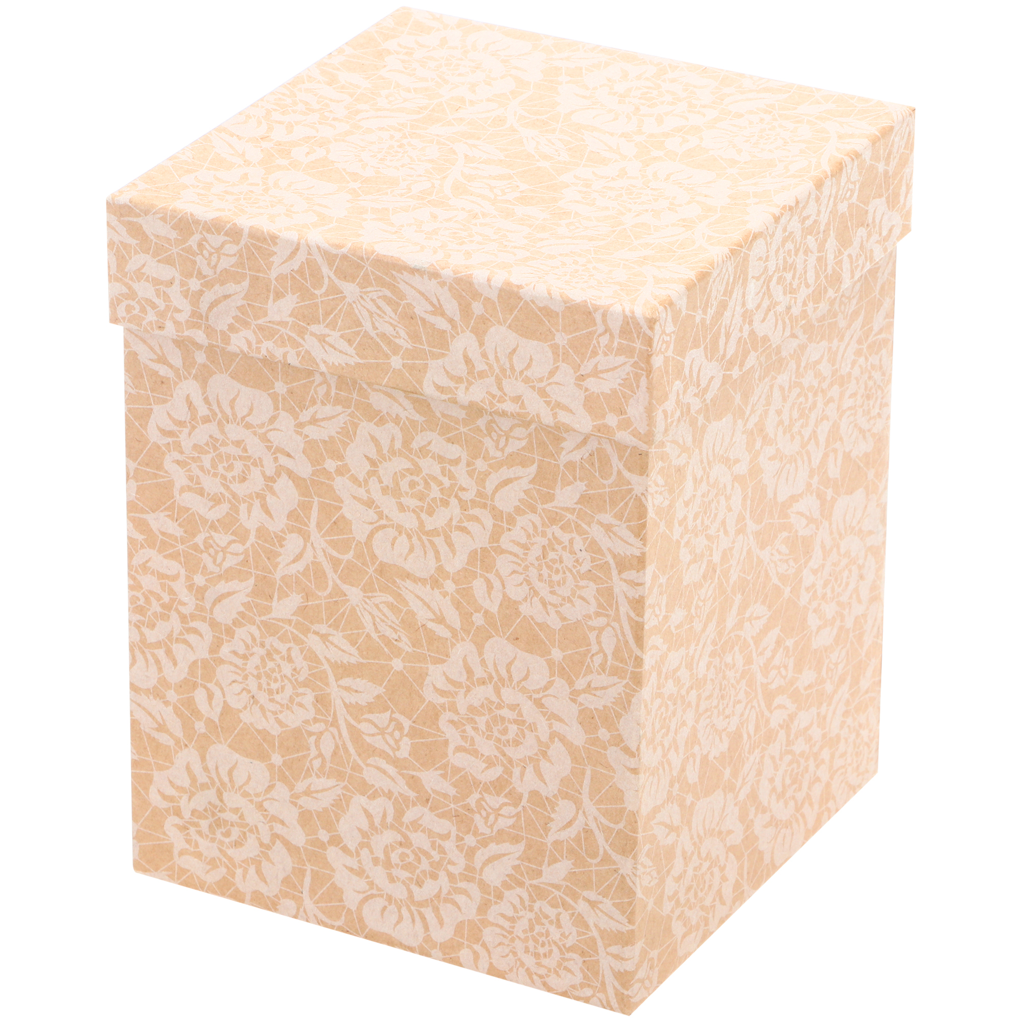 Коробка Grand Gift картонная крафт под кружку 13х13х17 см коробка картонная с прозрачной крышкой upak land крафт 13 х 16 х 4 см