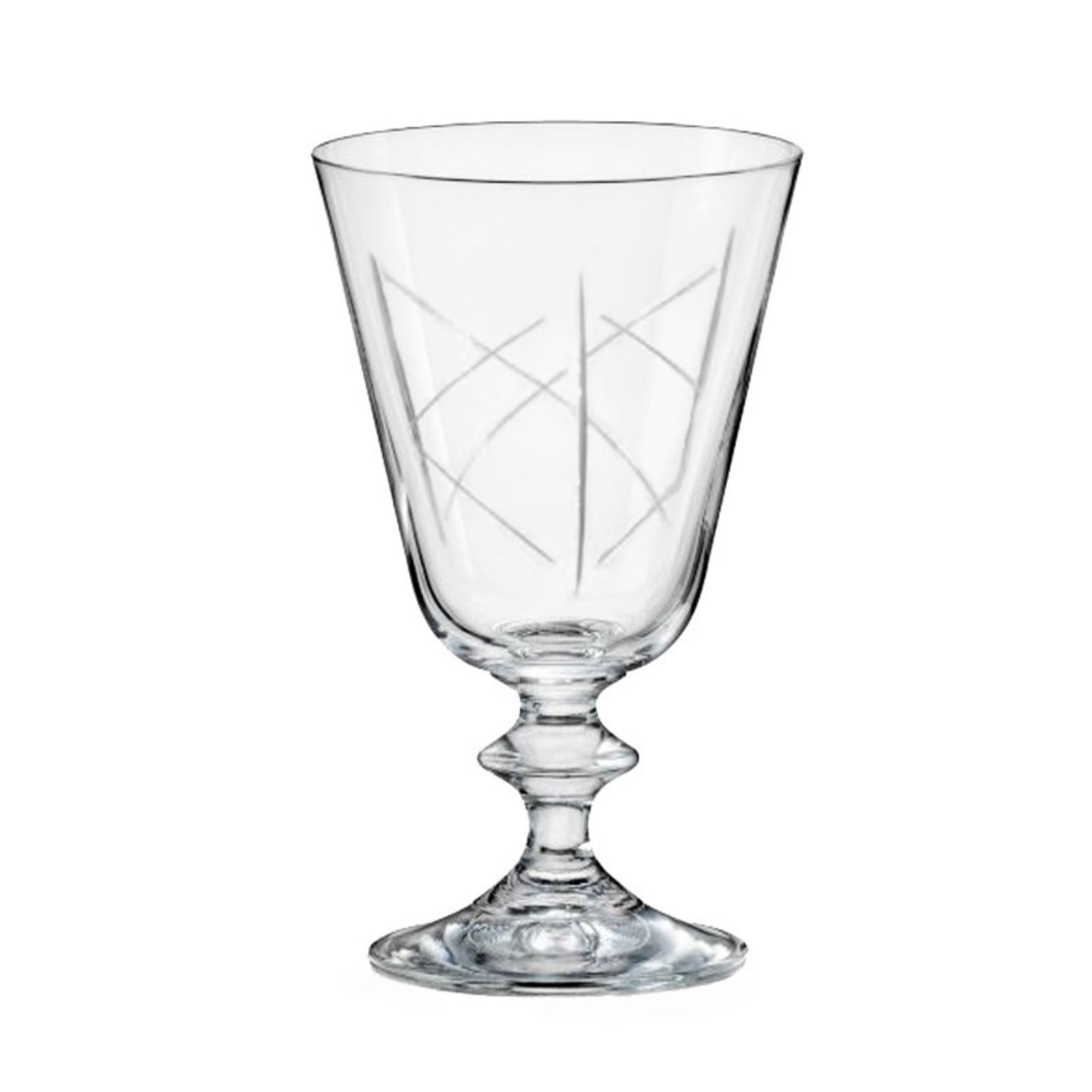Набор бокалов для вина Белла 230 мл 6 шт, цвет прозрачный,  серебряный - фото 1