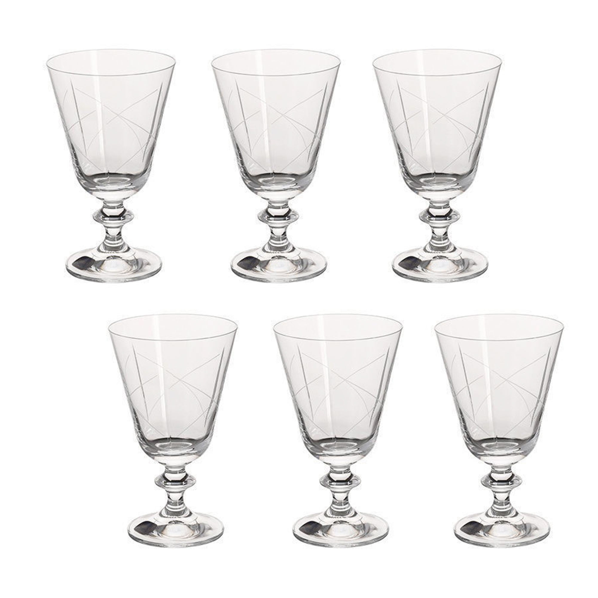 Набор бокалов для вина Белла 230 мл 6 шт, цвет прозрачный,  серебряный - фото 3