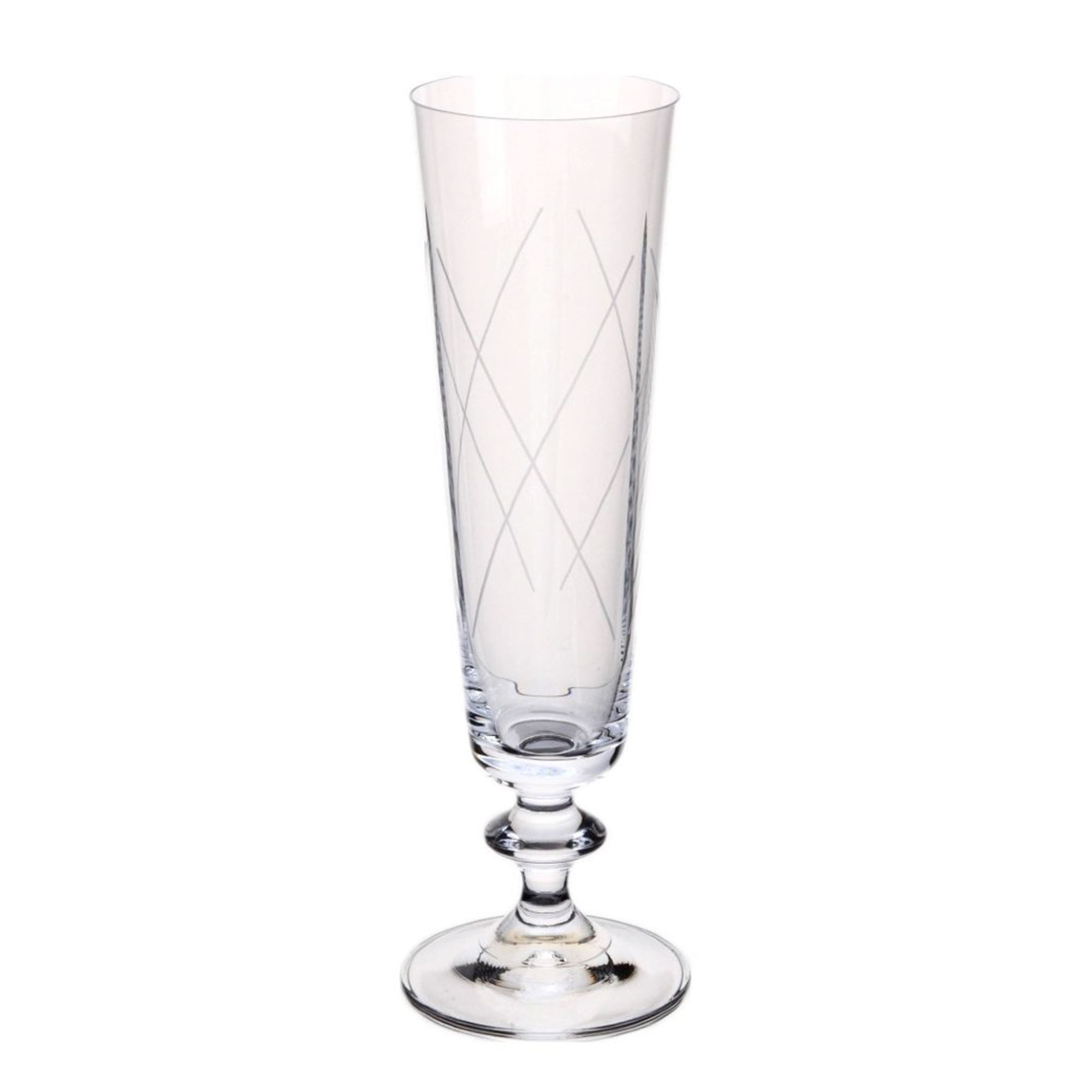 Набор бокалов для шампанского Белла 205 мл 6 шт, цвет прозрачный,  серебряный - фото 1