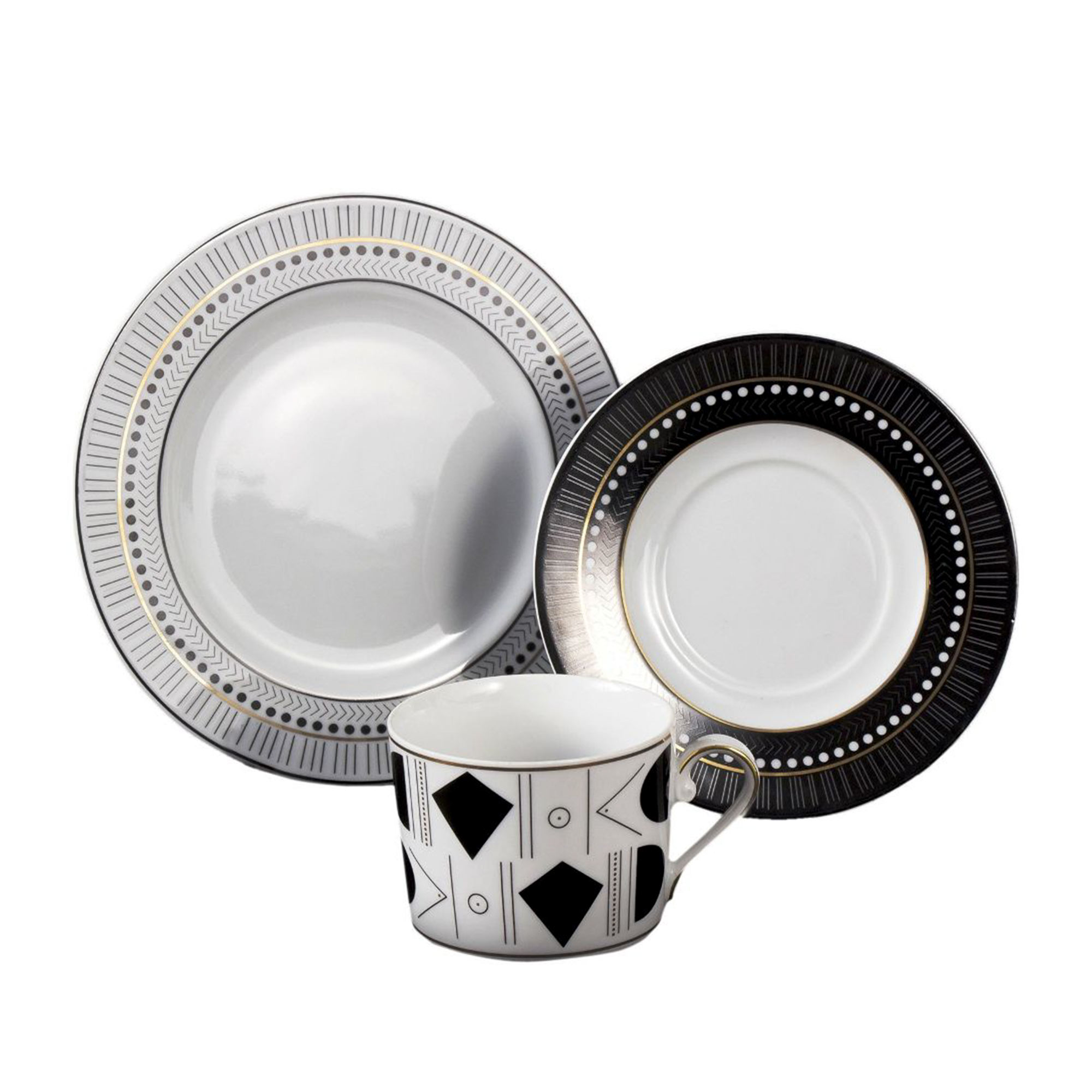 Чайная пара Cmielow Art Deco 250 мл с тарелками G843 пара чайная cmielow rococo 220 мл 15 7 см