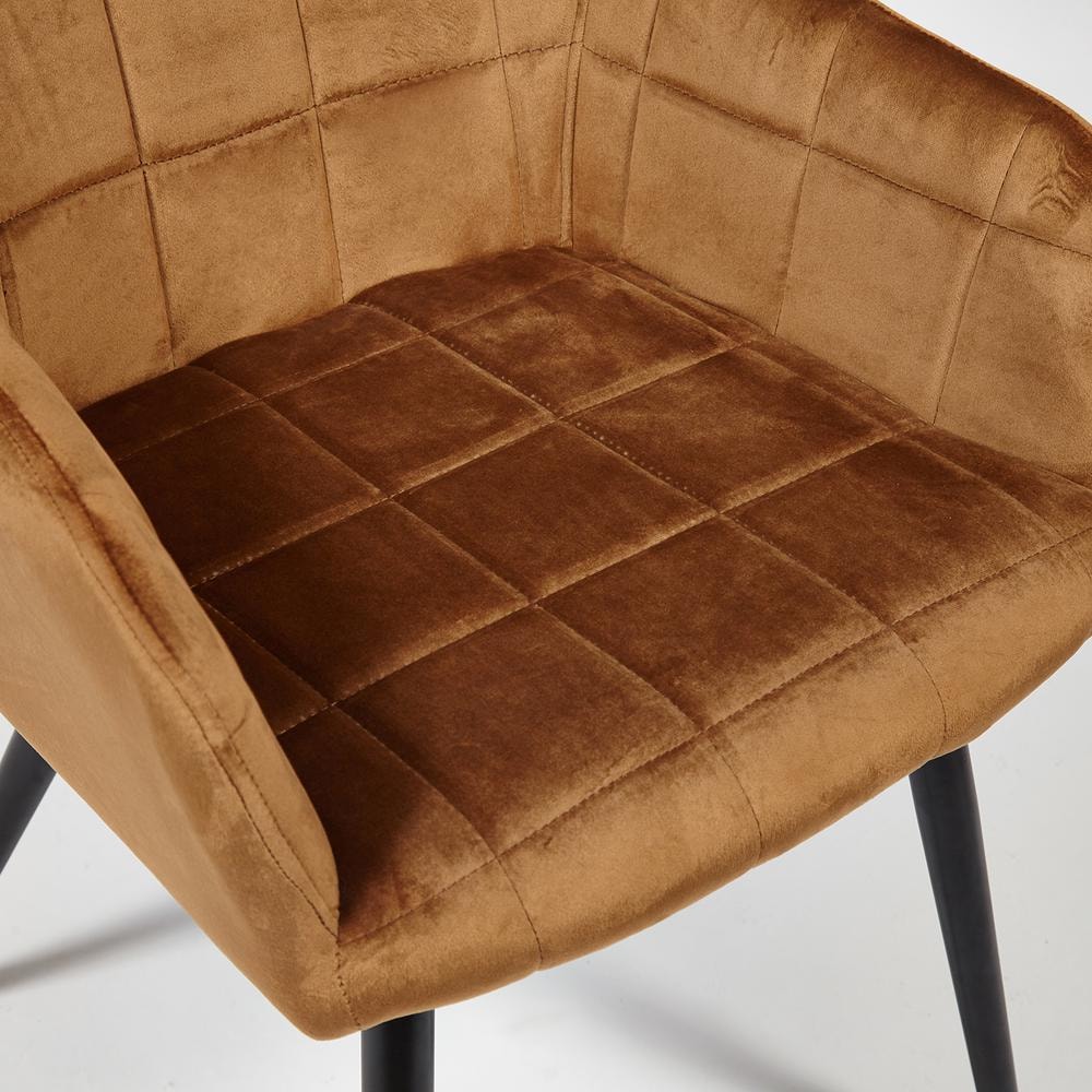 Кресло TC коричневое 56х60х82 см, цвет черный - фото 3