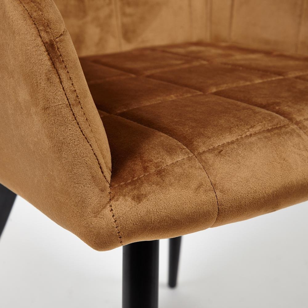 Кресло TC коричневое 56х60х82 см, цвет черный - фото 4