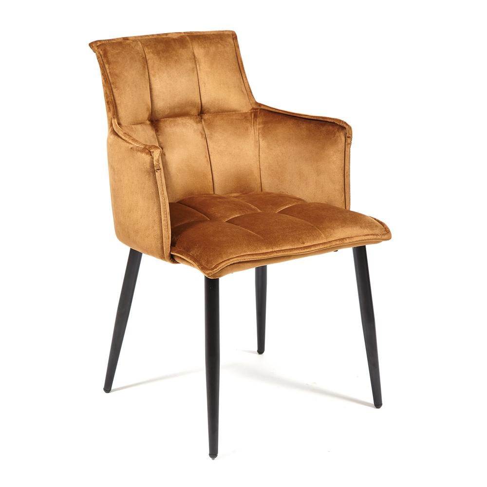 Кресло TC коричневое 55х61х85 см, цвет черный - фото 1