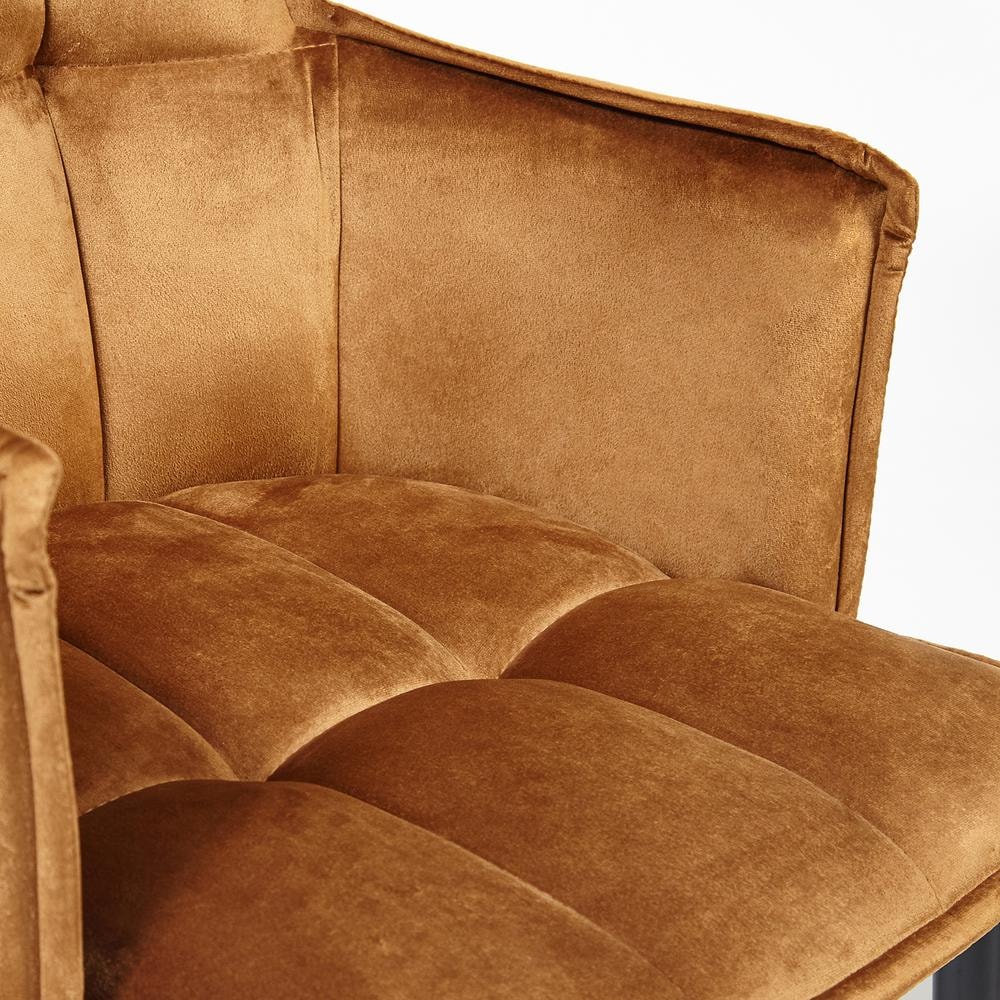 Кресло TC коричневое 55х61х85 см, цвет черный - фото 6