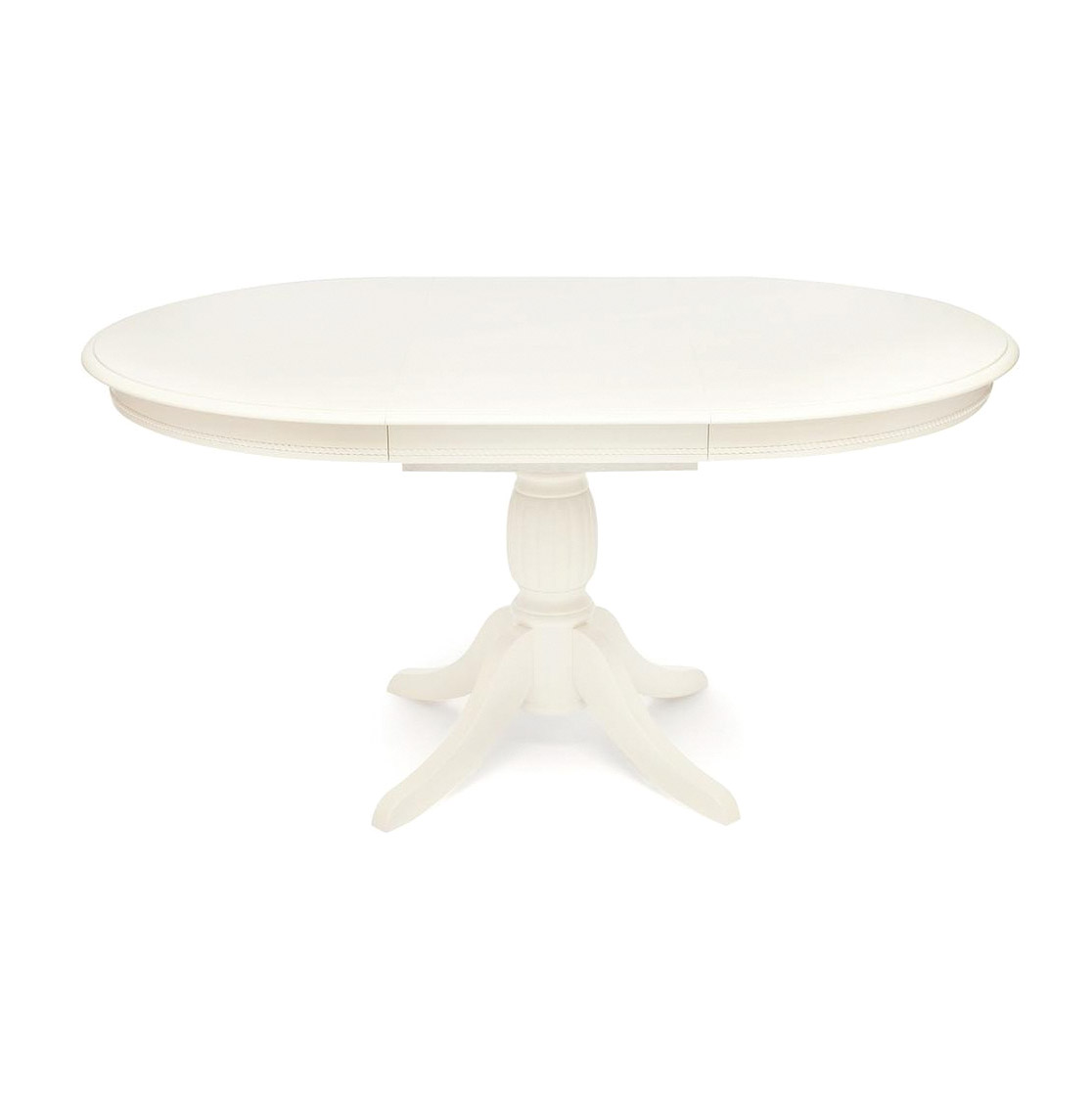 Стол обеденный TC pure white 107+46x76 см стол трансформер обеденный стол трансформер
