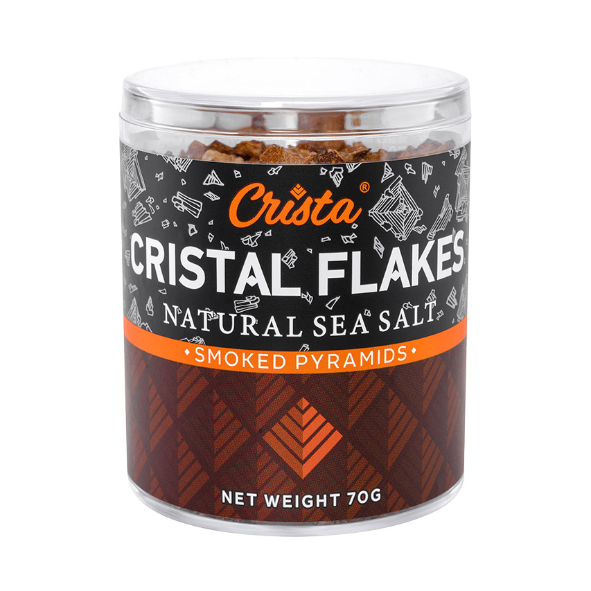 Соль морская Crista Flakes копченая 70 г соль морская crista flakes натуральная 70 г