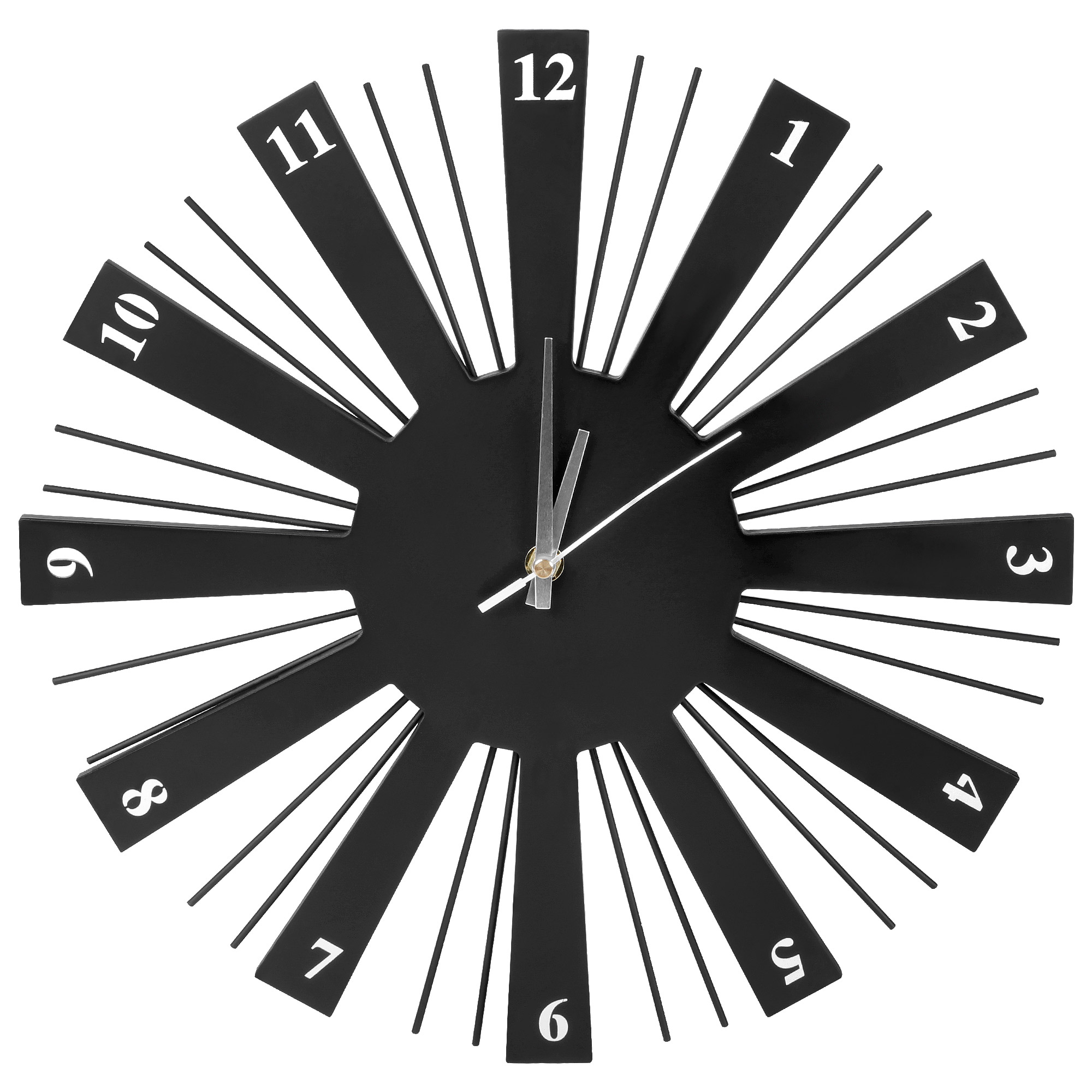 Часы настенные JJT Лучи 37х37 см часы электронные настольные будильник термометр с проекцией зеленые цифры 19 2х6 5см
