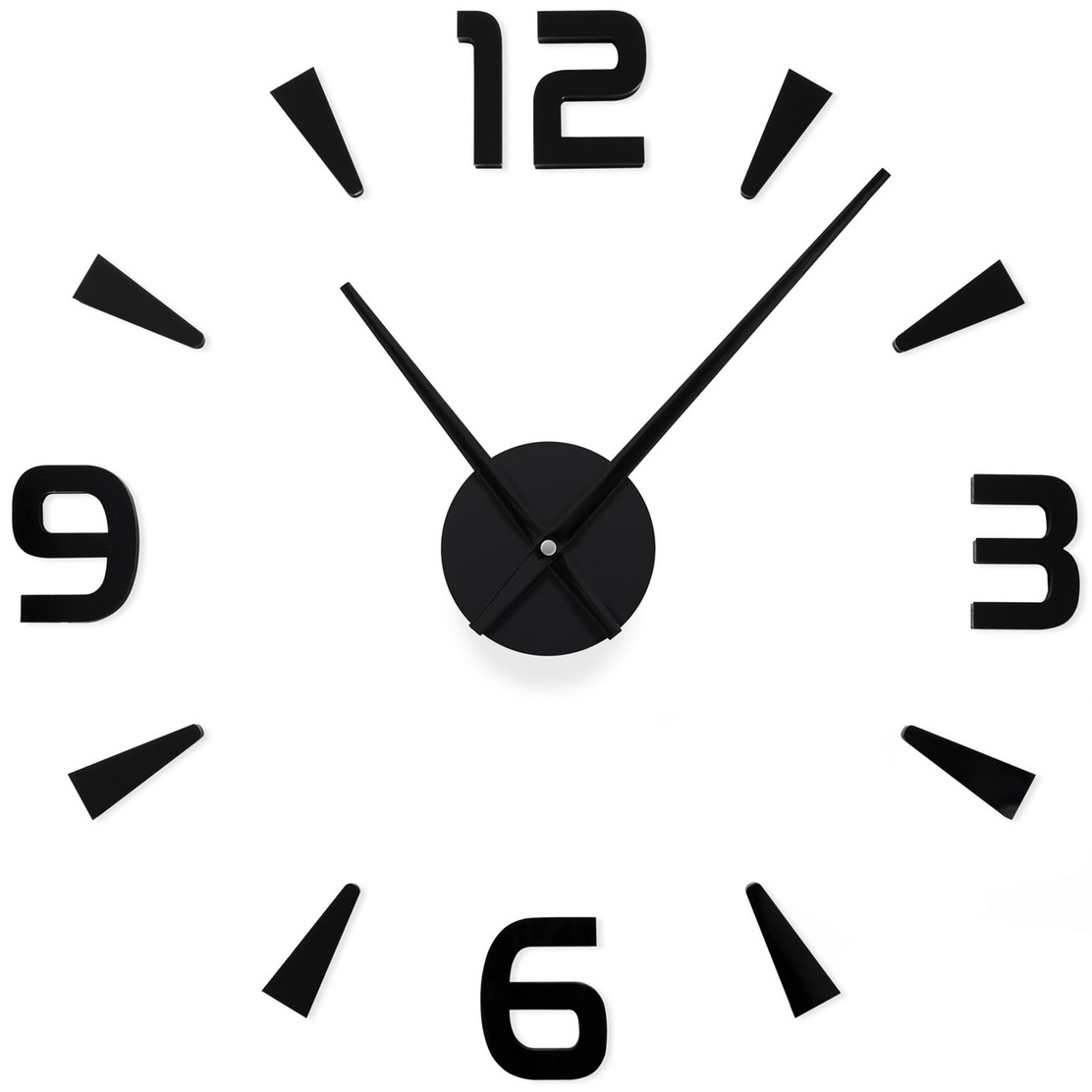 Часы настенные Jjt diy 120 см черные часы настенные troyka 11170113 круг белые серебристая рамка 29х29х3 5 см