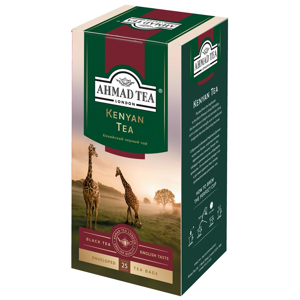 Чай черный Ahmad Tea Кения 25х2 г пакетики для приготовления льда eurohouse