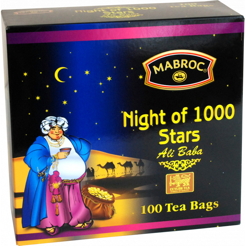 Чай смешанный Mabroc Ночь 1000 звезд 100х2 г пакетики для приготовления льда eurohouse