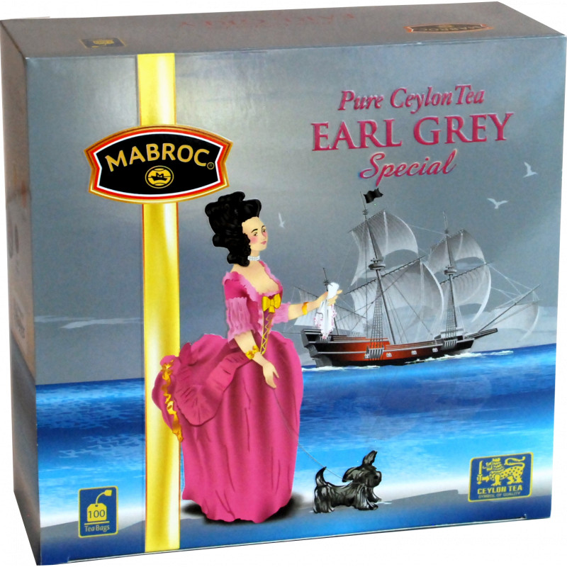 Чай черный Mabroc Эрл Грей 100х2 г пакетики для приготовления льда eurohouse