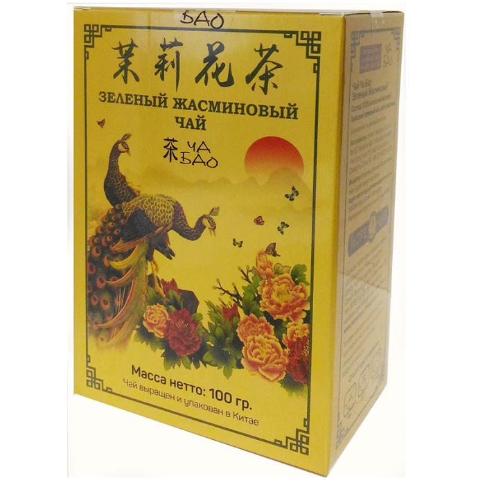 Чай зеленый Ча Бао Зеленый жасминовый чай 100 г чай красный ча бао золотая улитка 100 г