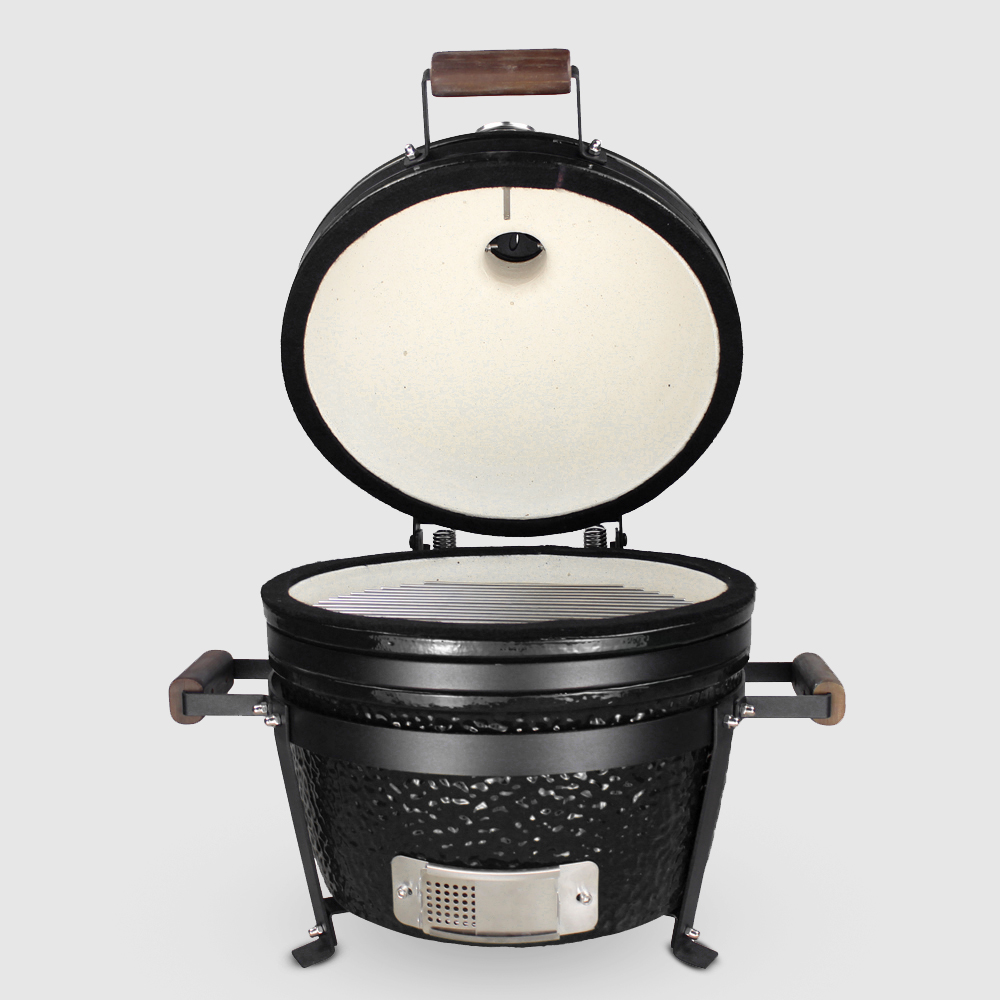 фото Барбекю гриль керамический мини steel egg bbq 55x55x55 см